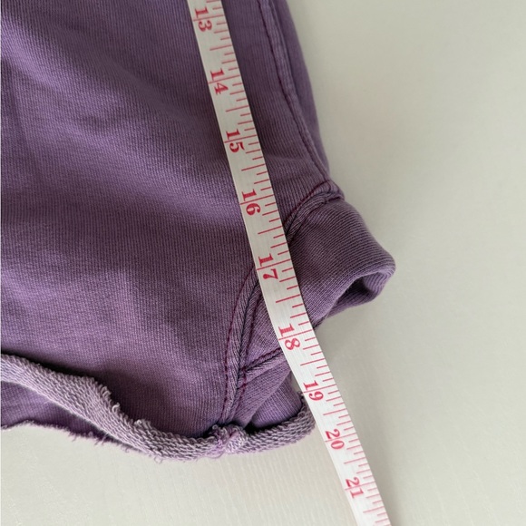 NEW FREE PEOPLE FP MOVEMENT SUPER BERRY PURPLE ALL STAR LOGO SHORTS SZ M - Picture 7 of 11